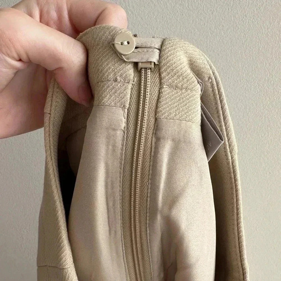 H&M Mini Pencil Skirt with Belt Chain, Tan, Size 4 - Picture 14 of 15